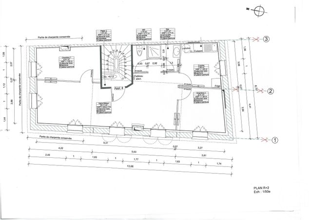 Appartement F1 à louer - 3 pièces - 57.15 m2 - BAZAS - 33 - AQUITAINE - Century 21 Lgi Immo