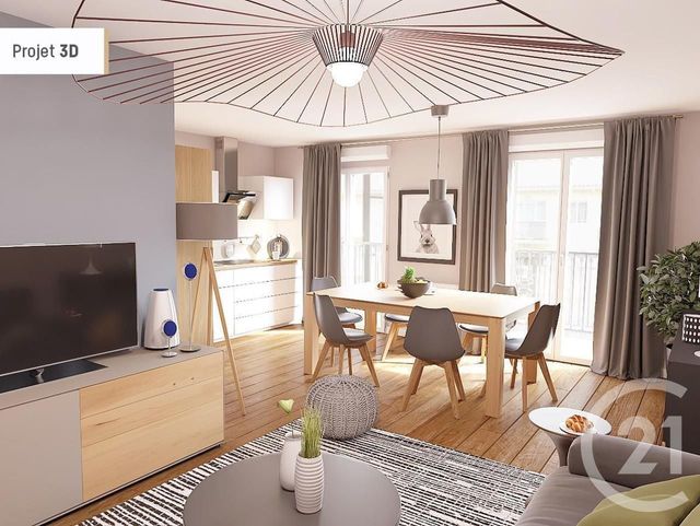 Appartement T3 à vendre - 3 pièces - 60.79 m2 - GIRONDE SUR DROPT - 33 - AQUITAINE - Century 21 Lgi Immo